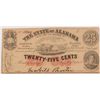 Image 1 : 1863 TWENTY FIVE CENT STATE OF ALABAMA