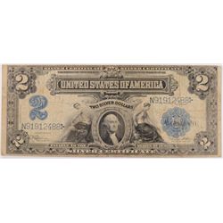 1899 $2 SILVER CERTIFICATE (RARE NOTE)