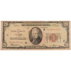 1929 $20 NATIONAL CHICAGO, IL