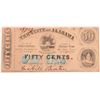 Image 1 : 1863 FIFTY CENT STATE OF ALABAMA