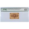 Image 1 : 1862 FIVE CENT US FRACTIONAL CURRENCY PMG 63 NET