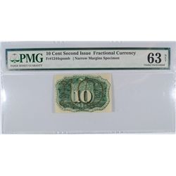 TEN CENT US FRACTIONAL CURRENCY PMG 63 NET