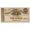 Image 1 : 1862 TEN CENT STATE OF NORTH CAROLINA