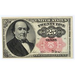 1874 TWENTY FIVE CENT US FRACTIONAL CURRENCY CH CU