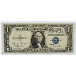 1935 $1 SILVER CERTIFICATE (MINT ERROR-OFF CENTER REVERSE)