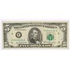 Image 1 : 1977 $5 FEDERAL RESERVE NOTE AU (MINT ERROR-GUTTER FOLD)
