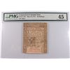 Image 1 : 1775 40 SHILLINGS CONNECTICUT COLONIAL NOTE PMG 45