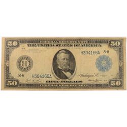 1914 $50 FEDERAL RESERVE NOTE (RARE)