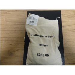 2008-P MINT BAG OF 250 COINS-ANDREW JACKSON PRESIDENTAL  DOLLARS