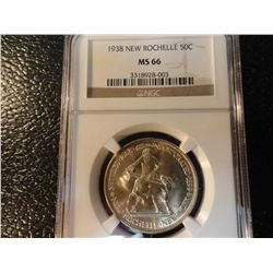 1938 NEW ROCHELLE HALF- NGC MS66