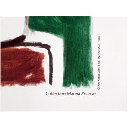 Pablo Picasso Marina Art Print Blue, Green & Brown