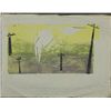 Image 1 : Betty Snyder Rees Original Large Woodcut Print Birds