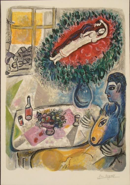 Marc Chagall: Reverie Art Print Ed. 2000