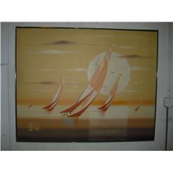 Sailboat Oil Painting