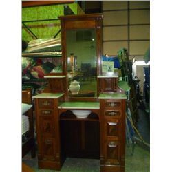 Burl Inlay Gentlemans Dresser