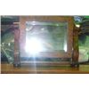 Image 1 : Beveled Oak Vanity Mirror