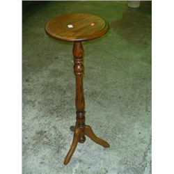 3 Legged Round Oak Plant Stand