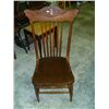 Image 1 : Pressed Back Oak Spindle Chair