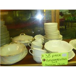 38 Piece Kutschenreuther gelb. Bavarian China