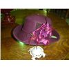 Image 1 : Burgandy Hat w/Velvet Flower (unmarked)