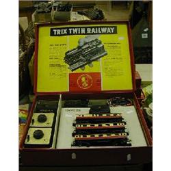 A large quantity of Trix locomotives, track and accessories. £100-150