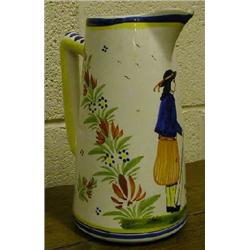 French Quimper conical jug. £15-25