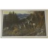 Image 1 : Michael Sieve, deer scene, 803/950 print, framed