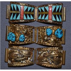 THREE SETS OF NAVAJO WATCHTIPS