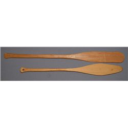 TWO MINI NORTHWEST COAST PADDLES