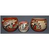 Image 4 : THREE JEMEZ POTTERY BOWLS