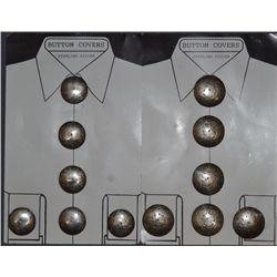 COLLECTION OF 12 BUTTON COVERS