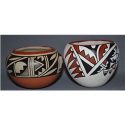TWO JEMEZ POTTERY BOWLS