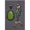 Image 1 : TWO NAVAJO SILVER PENDANTS
