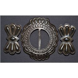 THREE NAVAJO SILVER ITEMS