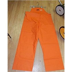 RAIN GEAR - ORANGE  HALLY HANSON OVERALLS - S RETAIL $100 - BUY NOW IN HOUSE - $35 EA SET