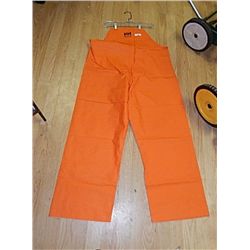 RAIN GEAR - ORANGE HALLY HANSEN - OVERALLS - XL RETAIL $100 - BUY NOW IN HOUSE - $35 EA SET