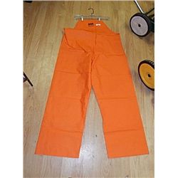 RAIN GEAR - ORANGE HALLY HANSEN - OVERALL - XL RETAIL $100 - BUY NOW IN HOUSE - $35 EA SET