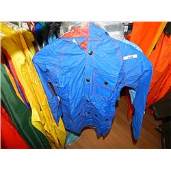 RAIN GEAR - KIDS COAT - BLUE AND RED - SIZE 4A RETAIL $20 - BUY NOW IN HOUSE - $10 EA SET