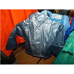 RAIN GEAR - KIDS BLUE RAINCOAT - SZ6 RETAIL $20 - BUY NOW IN HOUSE - $10 EA SET