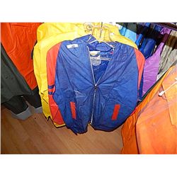 RAIN GEAR - ADULT COAT - RED & BLUE RETAIL $25 - BUY NOW IN HOUSE - $10 EA SET