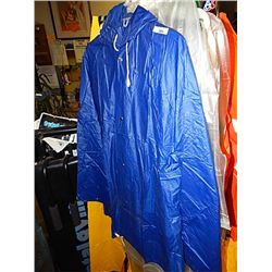RAIN GEAR - BLUE RAIN COAT - L RETAIL $20 - BUY NOW IN HOUSE - $10 EA SET