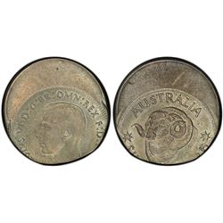 1946 Australian KGVI Shilling PCGS MS 64 - Struck 30% Off Centre