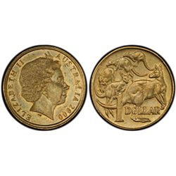 2000 Australian QEII One Dollar Mule PCGS AU 55