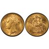 Image 1 : 1876 Melbourne Mint QV St George Sovereign PCGS MS 62