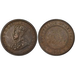 1923 Australian KGV Half Penny PCGS XF 40