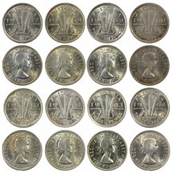 1957-1964 Australian QEII Threepence Lot