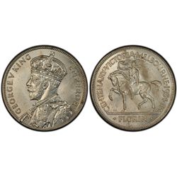 1934-5 Melbourne Centenary Florin PCGS MS 64