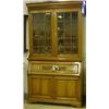 Image 1 : A late Victorian oak bureau/bookcase. £400-600