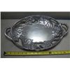 Image 1 : Aluminum  Handled Oval Tray