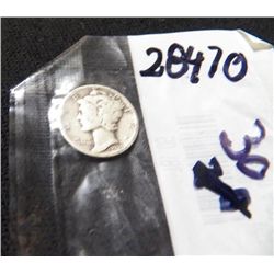 Rare 1939 Silver Mercury Dime